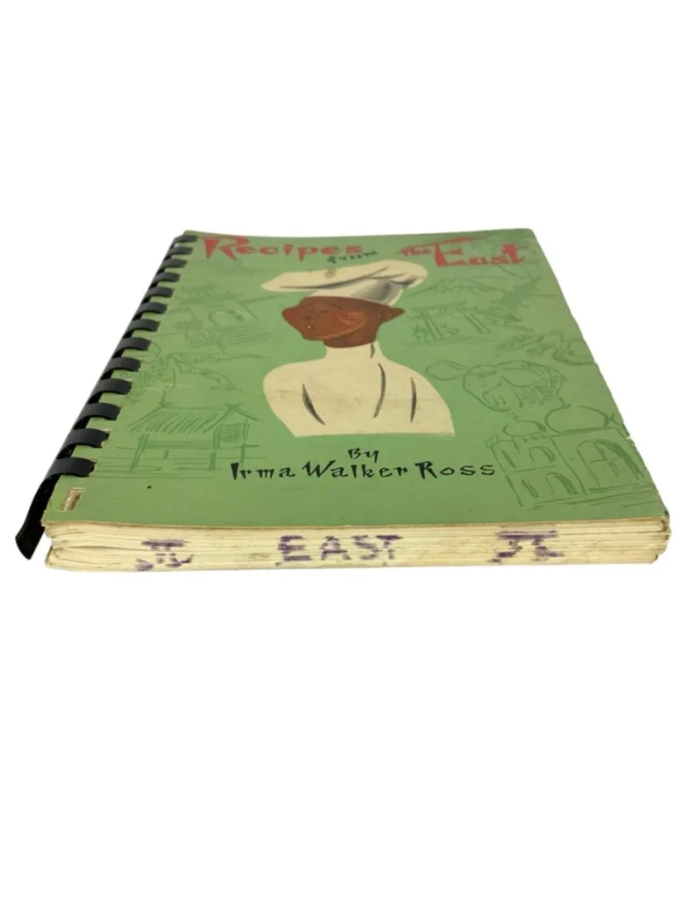 Recipes From The East by Irma Walker Ross Asian Cooking Spiral Bound 1971
